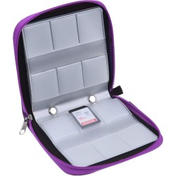 Eco-Fused Étui pour des Cartes mémoire - Convient jusqu'à 44x SD, SDHC, Micro SD, Mini SD et 4X CF - Titulaire avec 44 emplaceme