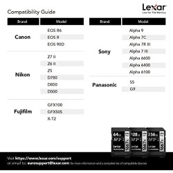 Lexar Professional 1667x Lot de 2 cartes mémoire SD SDXC UHS-II, jusqu'à 250 Mo/s en lecture, 120 Mo/s en écriture, classe 10, U
