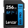 Lexar High-Performance 800x PRO Carte SD 256 Go, Carte SDXC UHS-I 150 Mo/s en Lecture, Carte Mémoire V30/U3/C10 pour appareils p