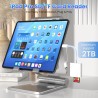 Adaptateur Lecteur Carte SD/Micro SD USB C 2 en 1 pour iPhone 16/15/14/13, MacBook, Galaxy S20/S21 - Mémoire Externes