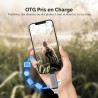 SABRENT Lecteur Carte SD USB C avec 5 Gbps Transfert Rapide, (2 en 1) Lecteur Micro SD Accès Simultané à 2 Cartes Mémoire SD/Mic