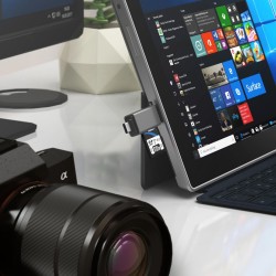SABRENT Lecteur Carte SD USB C avec 5 Gbps Transfert Rapide, (2 en 1) Lecteur Micro SD Accès Simultané à 2 Cartes Mémoire SD/Mic