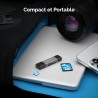 SABRENT Lecteur Carte SD USB C avec 5 Gbps Transfert Rapide, (2 en 1) Lecteur Micro SD Accès Simultané à 2 Cartes Mémoire SD/Mic