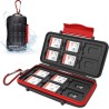Kiorafoto Étui pour cartes mémoire 12+12 cartes TF Micro SD, étanche et résistant