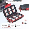Kiorafoto Étui pour cartes mémoire 12+12 cartes TF Micro SD, étanche et résistant