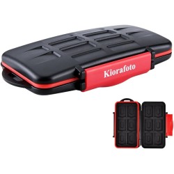 Kiorafoto Étui pour cartes mémoire 12+12 cartes TF Micro SD, étanche et résistant