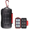 Kiorafoto Étui pour cartes mémoire 12+12 cartes TF Micro SD, étanche et résistant