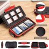 Kiorafoto Boite Rangement Carte SD, 9 Emplacements Résistant à l'eau et aux Chocs pour 6 SD SDXC SDHC et 3 Compact Flash CF, Etu