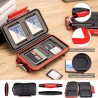 Kiorafoto 28 Slots Water-Resistant SD CF MSD Memory Card Holder Storage Case Protector Wallet for 4 CF & 8 SD SDHC SDXC & 16 TF 