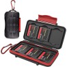 Kiorafoto Boite Rangement Carte Compact Flash, Professionnel Imperméable aux Chocs pour 6 Cartes CF, Etui Carte Compact Flash av
