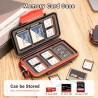 Kiorafoto 36 Slots Support de Carte SD pour 18 TF + 12 SD + 6 CF Support de Carte Mémoire Étui Portefeuille de Stockage MSD Micr