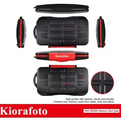 Kiorafoto 36 Slots Support de Carte SD pour 18 TF + 12 SD + 6 CF Support de Carte Mémoire Étui Portefeuille de Stockage MSD Micr