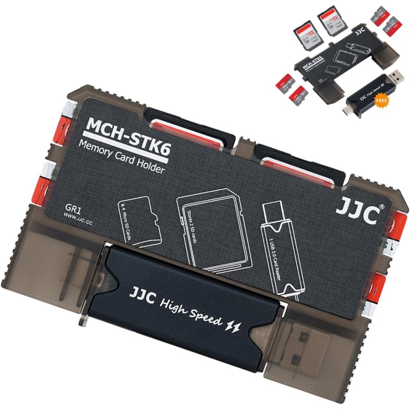 Étui de rangement compact et fin pour cartes SD MSD TF avec lecteur de carte mémoire USB 3.0, stockage pour 2 cartes SD SDHC SDX