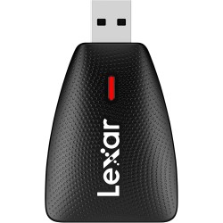 Lexar Multi-Cartes 2 in 1 USB 3.1 Lecteur, Jusqu'à 312 Mo/s pour Carte SD UHS-I UHS-II et Carte Micro SD, Adaptateur Compatible 