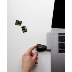 Lexar Multi-Cartes 2 in 1 USB 3.1 Lecteur, Jusqu'à 312 Mo/s pour Carte SD UHS-I UHS-II et Carte Micro SD, Adaptateur Compatible 