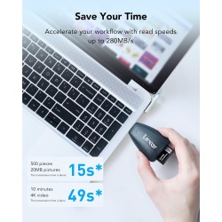 Lexar argent pro carte sd 2x64go, carte mémoire sd uhs-ii, v60, u3, c10, jusqu'à 280mo/s en lecture, 130mo/s en écriture, carte 
