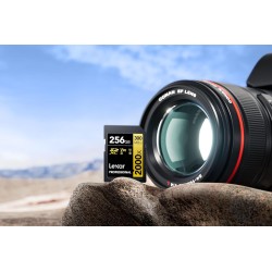 Lexar Professional 2000x Carte SD 256 Go, Carte mémoire SDXC UHS-II sans Lecteur, Jusqu'à 300 Mo/s en Lecture, pour DSLR, caméra