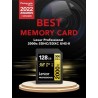 Lexar Professional 2000x Carte SD 128Go, Carte mémoire SDXC UHS-II sans Lecteur, Jusqu'à 300 Mo/s en Lecture, pour DSLR, caméras