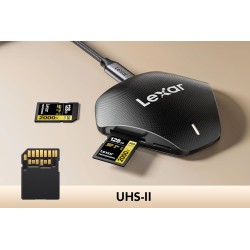 Lexar Professional 2000x Carte SD 128Go, Carte mémoire SDXC UHS-II sans Lecteur, Jusqu'à 300 Mo/s en Lecture, pour DSLR, caméras