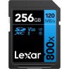 Lexar High-Performance 800x Carte SD 256 Go, Carte Memoire SDXC UHS-I, Jusqu'à 120 Mo/s en lecture, 45 Mo/s en écriture (LSD0800