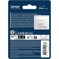 Lexar High-Performance 800x Carte SD 256 Go, Carte Memoire SDXC UHS-I, Jusqu'à 120 Mo/s en lecture, 45 Mo/s en écriture (LSD0800
