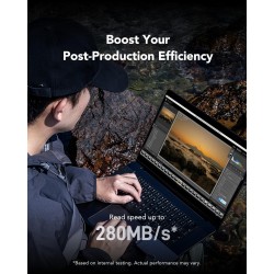 Lexar armor argent pro carte sd 256 go, carte mémoire sd uhs-ii, acier inoxydable, c10, u3, v60, vidéo uhd 6k, jusqu'à 280 mo/s 