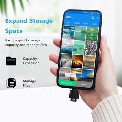 Lecteur de Carte TF, Lecteur de Carte Micro SD, Adaptateur de Lecteur de Carte Mémoire TF Type C avec Adaptateur USB C vers USB 