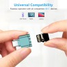 Lecteur de Carte TF, Lecteur de Carte Micro SD, Adaptateur de Lecteur de Carte Mémoire TF Type C avec Adaptateur USB C vers USB 