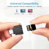 Lecteur de Carte TF, Lecteur de Carte Micro SD, Adaptateur de Lecteur de Carte Mémoire TF Type C avec Adaptateur USB C vers USB 
