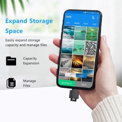 Lecteur de Carte TF, Lecteur de Carte Micro SD, Adaptateur de Lecteur de Carte Mémoire TF Type C avec Adaptateur USB C vers USB 