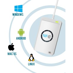 ACR122U Lecteur de Cartes à Puce NFC RFID Lecteur/Graveur Intelligente Contactless M1/UID Reader Writer ISO14443 A/B Mifare Feli