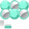 Air traceur tag lot de 6, localisateurs d’objets bleutooth fonctionne avec apple localiser (ios uniquement), air localisateurs t