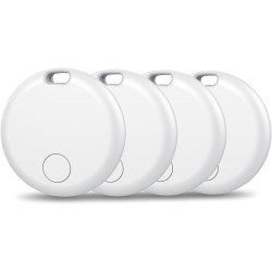 Smart Air Traceur Tag, Apple Traceur Lot de 4, Localiser Fonctionne avec Apple Find My(Uniquement iOS), Batterie Durée de Vie d'