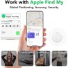 Smart Air Traceur Tag, Apple Traceur Lot de 4, Localiser Fonctionne avec Apple Find My(Uniquement iOS), Batterie Durée de Vie d'