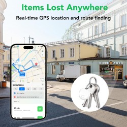 Smart Air Traceur Tag, Apple Traceur Lot de 4, Localiser Fonctionne avec Apple Find My(Uniquement iOS), Batterie Durée de Vie d'