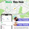 Smart Air Traceur Tag, Apple Traceur Lot de 4, Localiser Fonctionne avec Apple Find My(Uniquement iOS), Batterie Durée de Vie d'