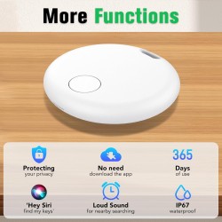 Smart Air Traceur Tag, Apple Traceur Lot de 4, Localiser Fonctionne avec Apple Find My(Uniquement iOS), Batterie Durée de Vie d'