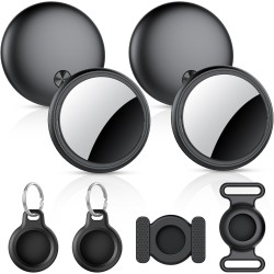 Smart Air Traceur Tag Lot de 4, Compatible avec Apple Localiser (iOS Uniquement), Air Localisateurs Tags pour Valises Portefeuil