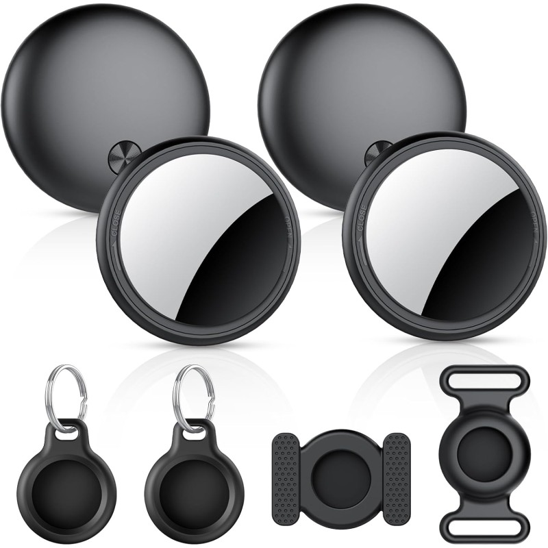 Smart Air Traceur Tag Lot de 4, Compatible avec Apple Localiser (iOS Uniquement), Air Localisateurs Tags pour Valises Portefeuil