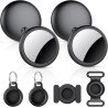 Smart Air Traceur Tag Lot de 4, Compatible avec Apple Localiser (iOS Uniquement), Air Localisateurs Tags pour Valises Portefeuil