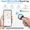 Smart Air Traceur Tag Lot de 4, Compatible avec Apple Localiser (iOS Uniquement), Air Localisateurs Tags pour Valises Portefeuil