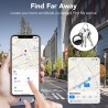 Smart Air Traceur Tag Lot de 4, Compatible avec Apple Localiser (iOS Uniquement), Air Localisateurs Tags pour Valises Portefeuil