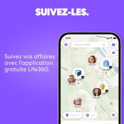 Tile by life360 pro (2024) - tracker bleutooth puissant, détecteur de clés et localisateur d'objets pour clés, sacs & autres. co