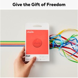 Chipolo étiquette de suivi pop – colorée, compatible, traqueur bleutooth puissant avec appel de votre téléphone et alerte hors d