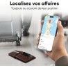 Carte tracker gps ultra-fine compatible avec apple find my (ios uniquement) | format carte bancaire 1,6 mm | étanche ip68 | loca