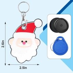 [Air Tag édition limitée de Noël] Traceur avec étui, Localisateurs d'objets Compatible avec Apple Localiser (iOS Uniquement), Ét