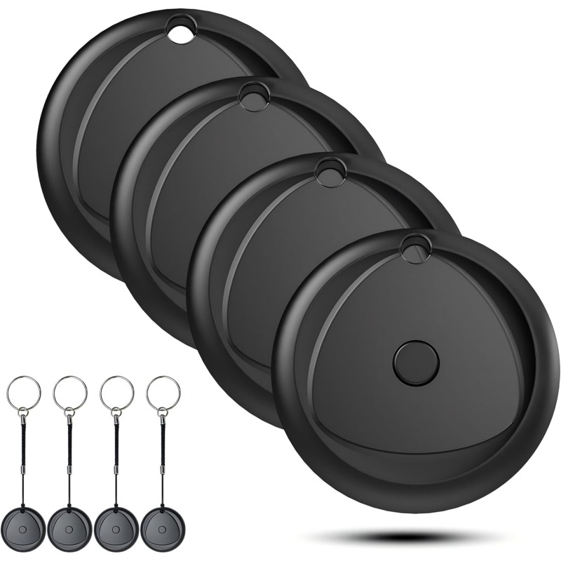 Raykit smart air tagg lot de 4, compatible avec apple localiser (ios uniquement), localisateurs d'objets 2025 bleutooth pour val