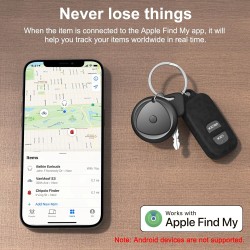 Raykit smart air tagg lot de 4, compatible avec apple localiser (ios uniquement), localisateurs d'objets 2025 bleutooth pour val