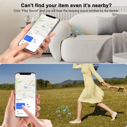 Raykit smart air tagg lot de 4, compatible avec apple localiser (ios uniquement), localisateurs d'objets 2025 bleutooth pour val