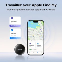 Ugreen finetrack mini smart finder tag traceur bleutooth ios uniquement 18 mois batterie localisateur objets compatible avec fin